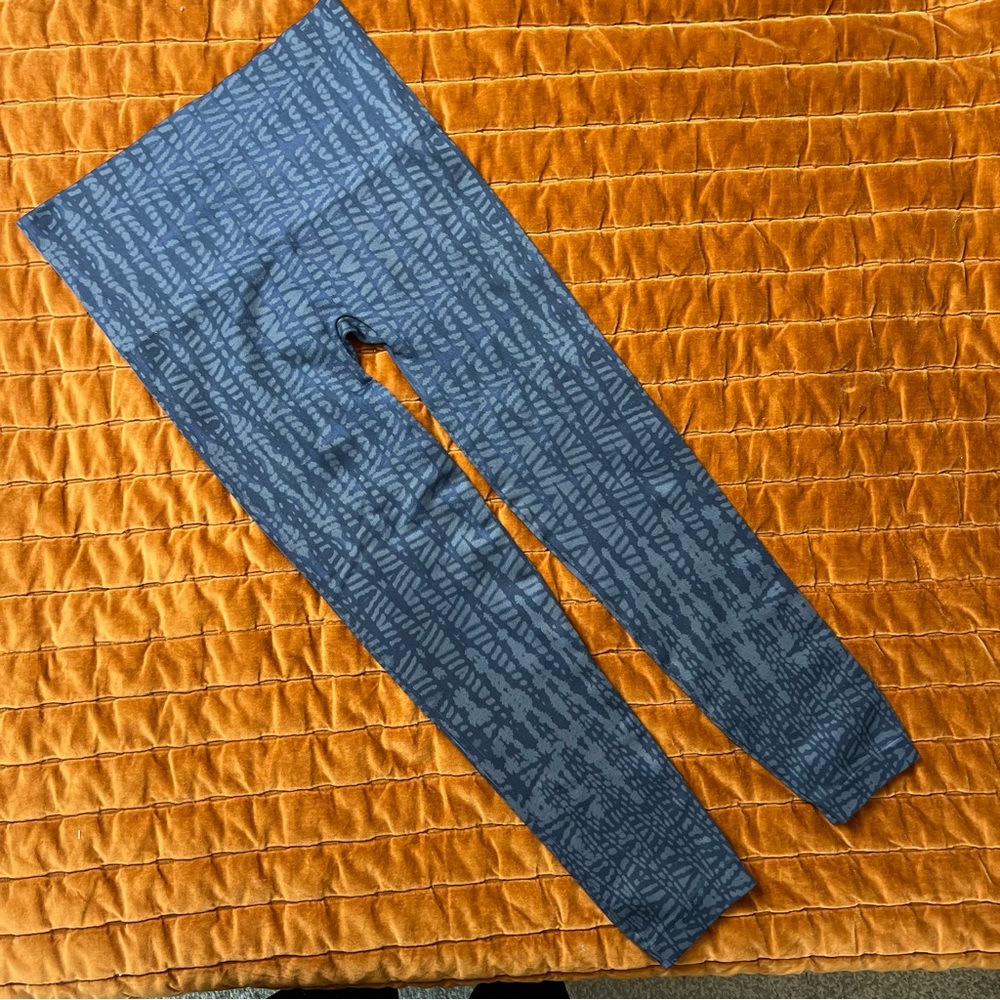 SPANX Blue Patterned‎ Leggings XL